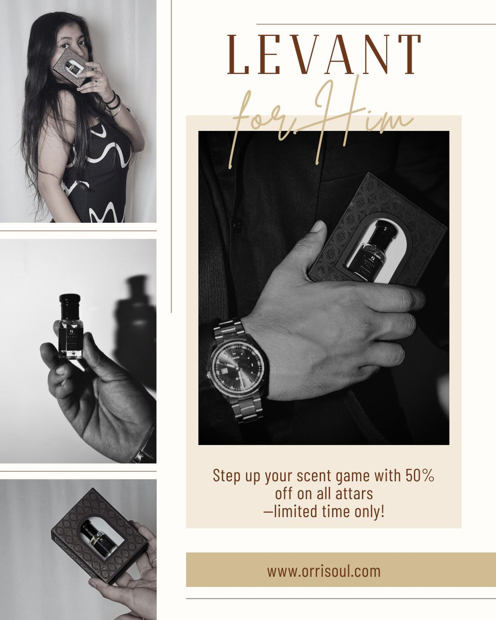 Levant - Attar For Men | Long-Lasting Oil-Based Attar (5ml Roll-on)