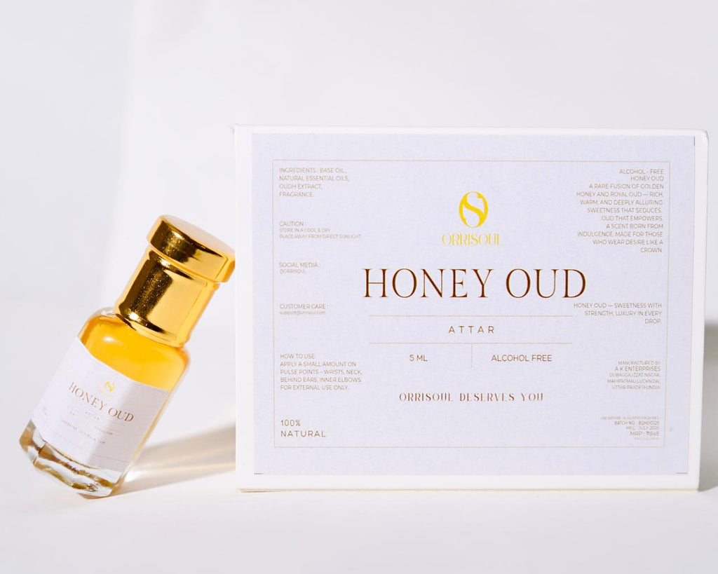 Honey Oud – Premium Unisex Attar | Long-Lasting Oil-Based Perfume (5ml Roll-on)