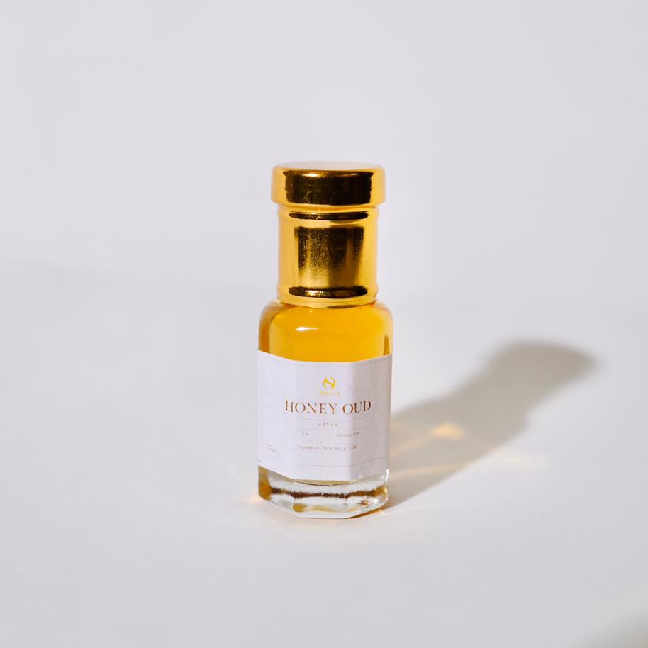Honey Oud – Premium Unisex Attar | Long-Lasting Oil-Based Perfume (5ml Roll-on)