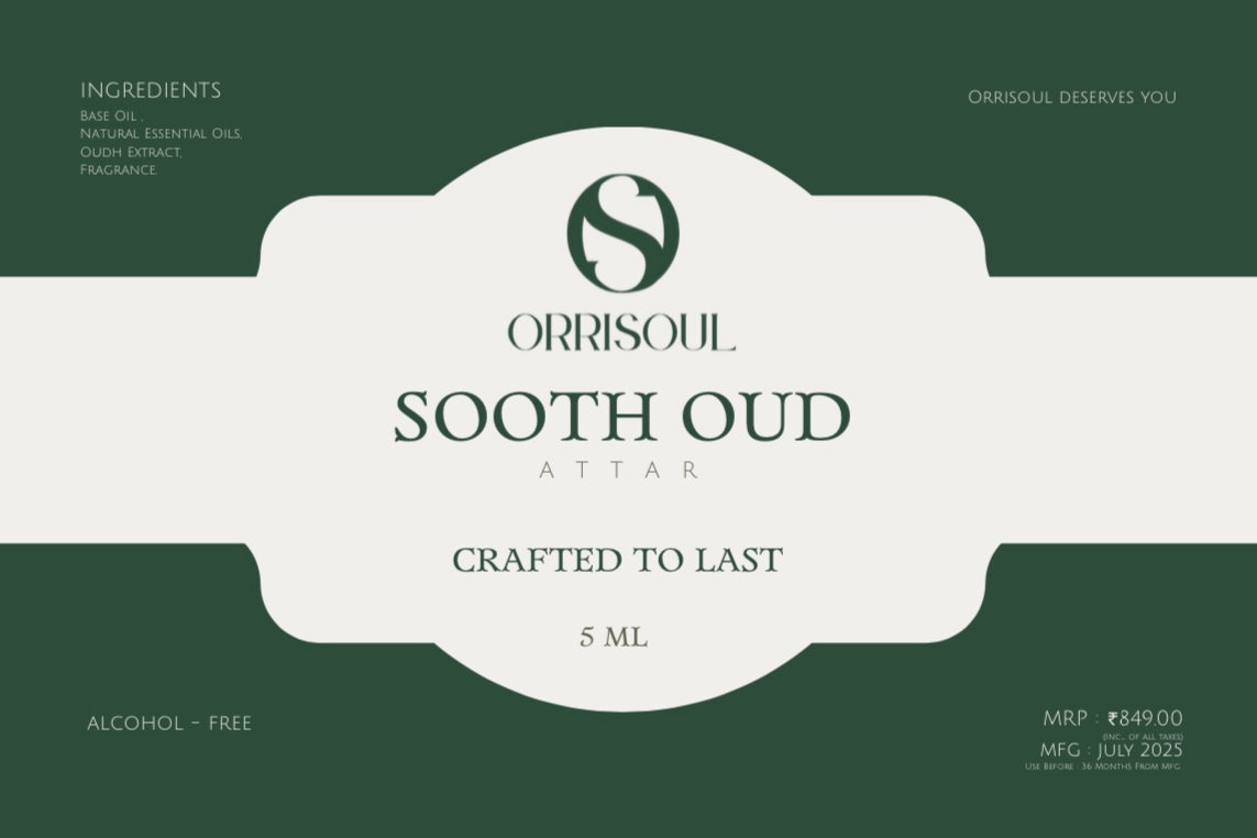 THE SOUL SERIES BY ORRISOUL - ATTARS|PACK OF 6 |  Non Alcoholic Roll-On Attar Perfume Collection for Men & Women Long-Lasting Fragrance Set Gift Hamper for Him & Her Ideal for All Occasions 6 Bottles of 5.5ml Each